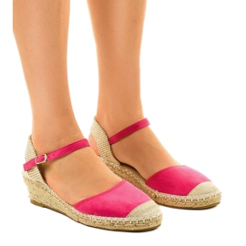 Pink espadrilles 3M85-19 KeeShoes