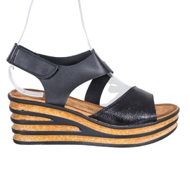 Goodin Fashionable Sandals With Velcro black