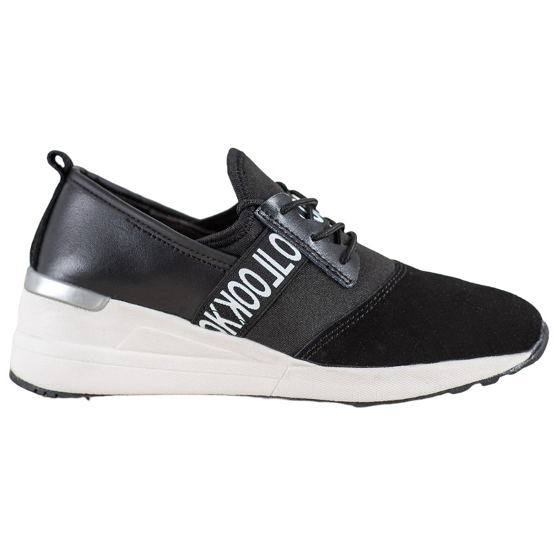 Look VINCEZA leather sneakers black