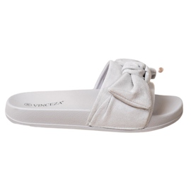 Slippers With A Bow VINCEZA grey