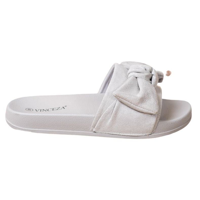 Slippers With A Bow VINCEZA grey