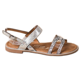 VINCEZA Silver Sandals grey VINCEZA Silver Sandals grey