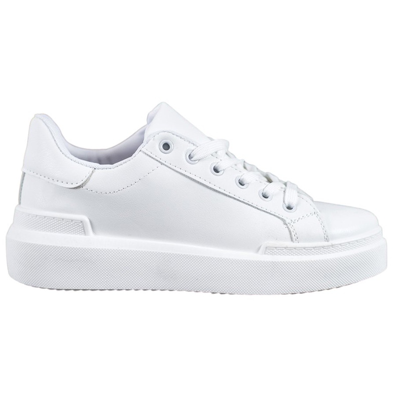 Renda White Sneakers On The Platform