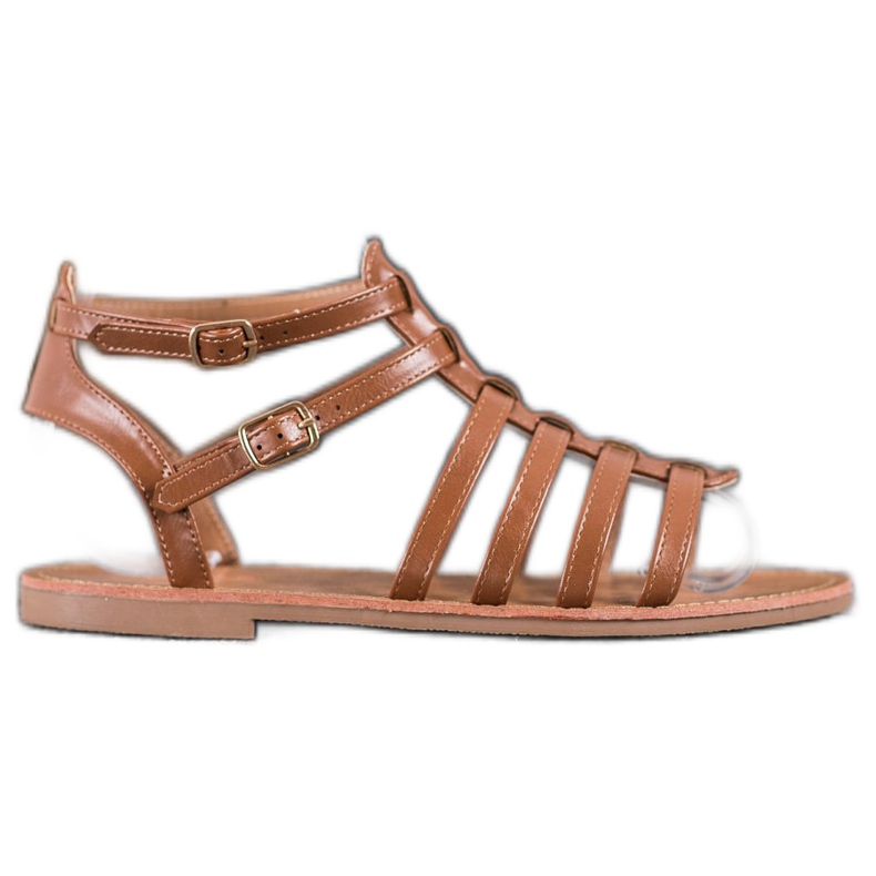 SHELOVET Brown Roman Sandals