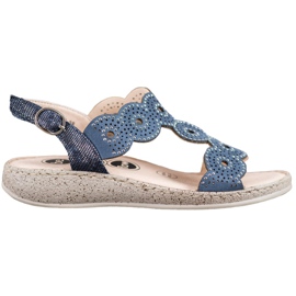 SHELOVET Elegant Sandals On The Platform blue
