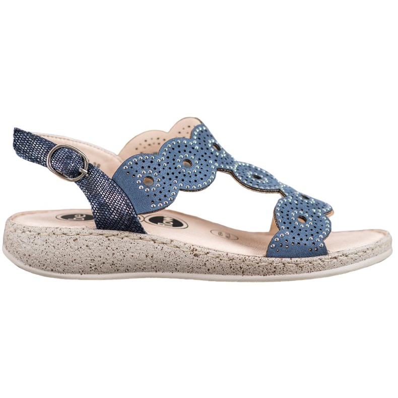 SHELOVET Elegant Sandals On The Platform blue