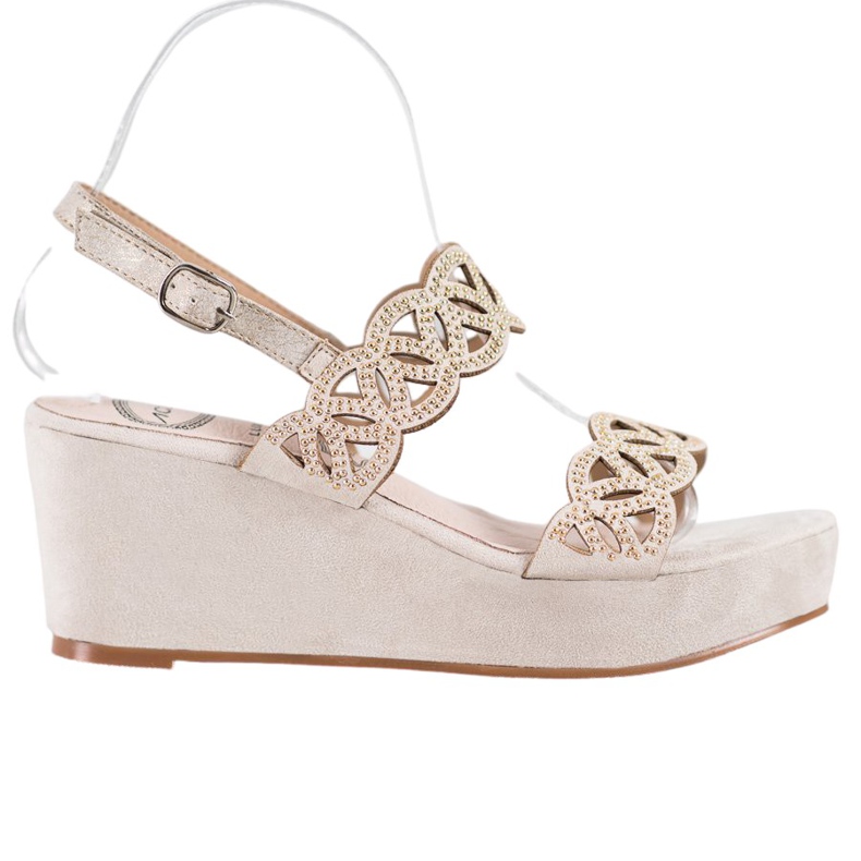 Aclys Wedge Sandals beige