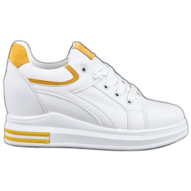 Lovery Wedge Sneakers white