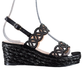 Aclys Wedge Sandals black