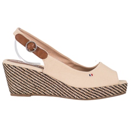 SHELOVET Classic Wedge Sandals brown SHELOVET Classic Wedge Sandals brown