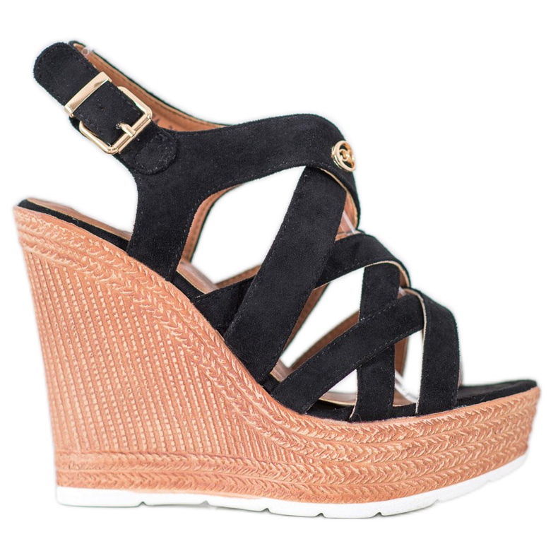 Comer Fashion Wedge Sandals black