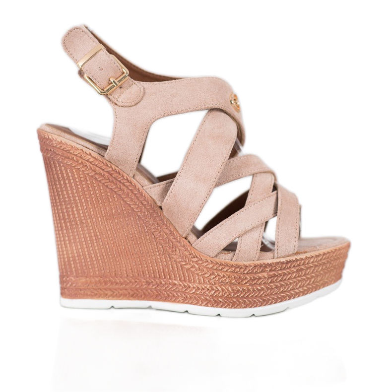 Comer Fashion Wedge Sandals beige