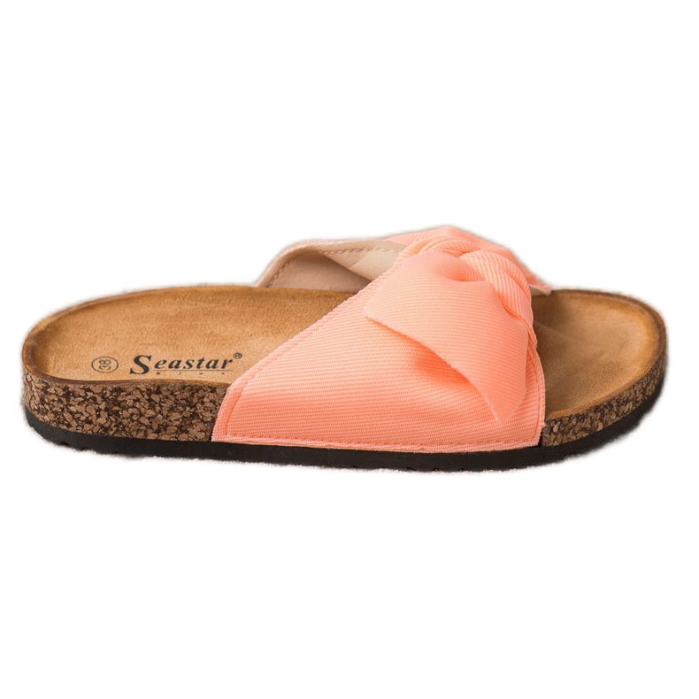 Seastar Neon Slippers With A Bow orange