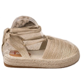 Seastar Tied Espadrilles Sandals golden