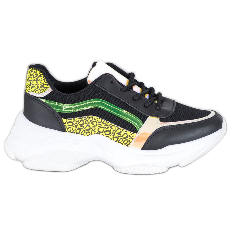 Marquiz Sneakers With Neon Inserts black multicolored