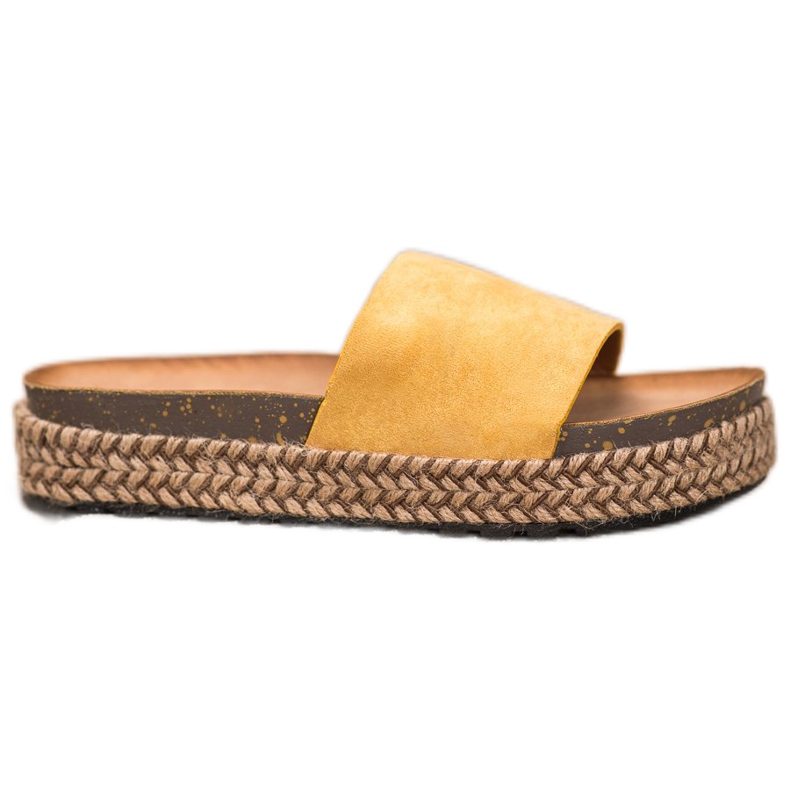 Comer Casual Slippers On The Platform yellow