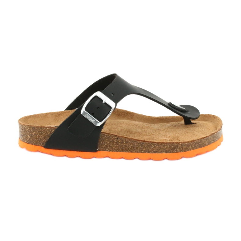 Medical slippers BIOX Gerona black orange