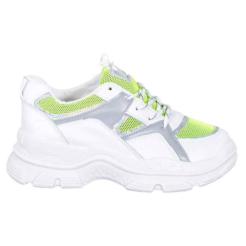 Sweet Shoes Tied Sneakers white green