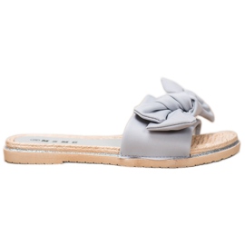 SHELOVET Stylish Gray Slippers grey