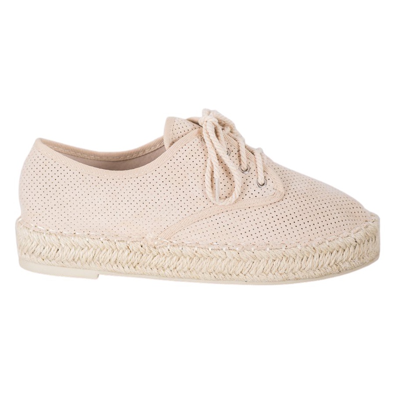 SHELOVET Suede Espadrilles brown