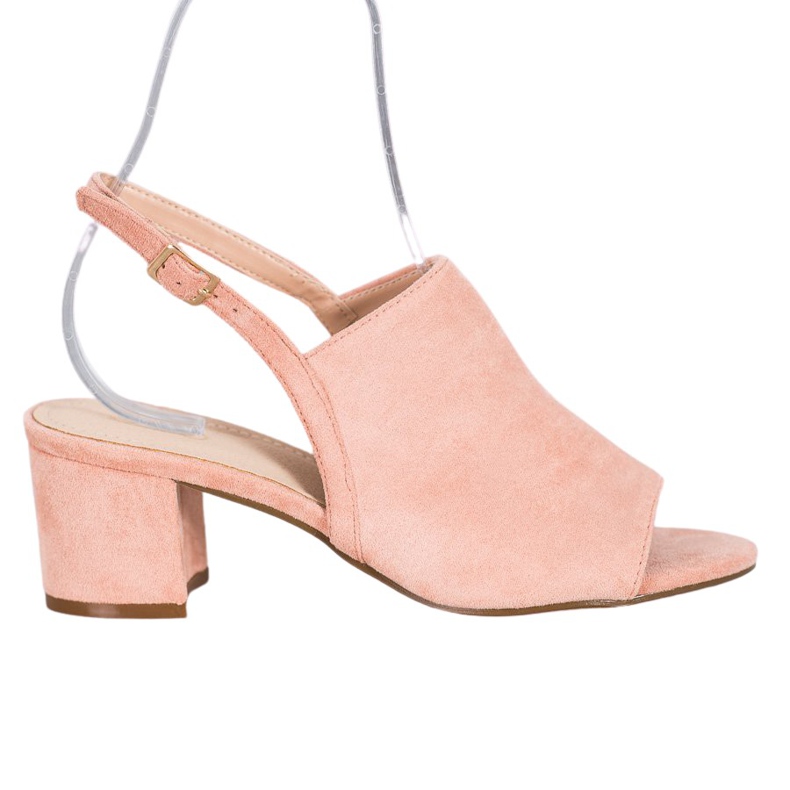 Small Swan Powder Shoes On A Bar pink