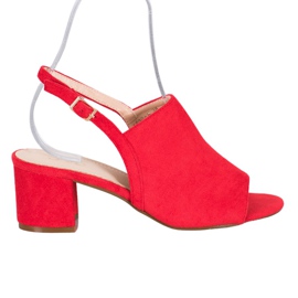 Small Swan Red Shoes On A Post