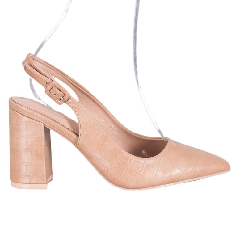 Comer Classic Pumps With An Open Heel beige