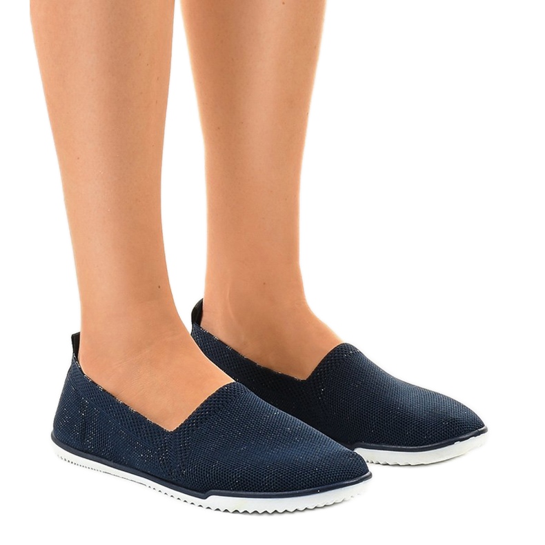 GF-HJS12-2 navy blue slip-on sneakers