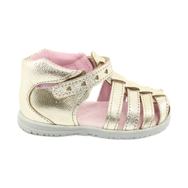 Mazurek 245 gold leather sandals golden