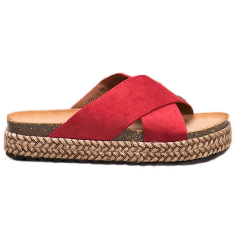 Comer Comfortable Slippers On The Platform red