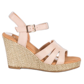 Small Swan Classic Sandals Made Of Eco Leather beige