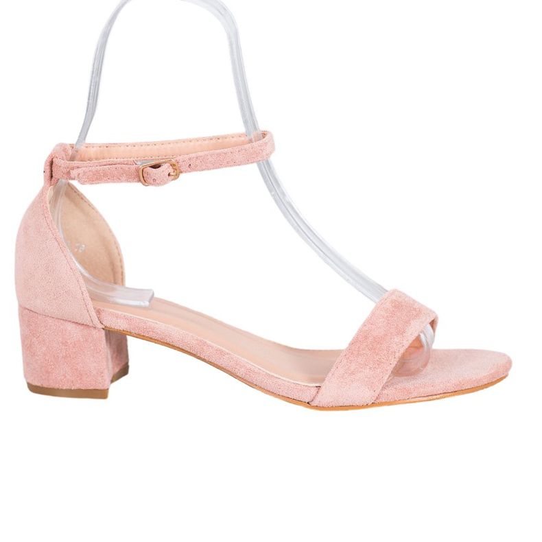 Small Swan Low-heeled sandals pink