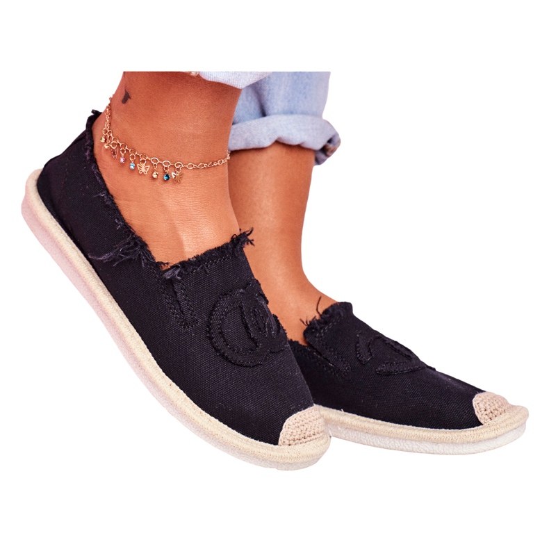 PS1 Flaure Black Women's Espadrilles