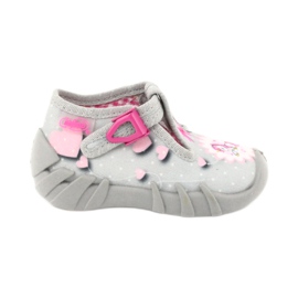 Befado children's shoes 110P359 pink grey