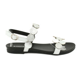 Daszyński MR1958-1 silver sandals black grey