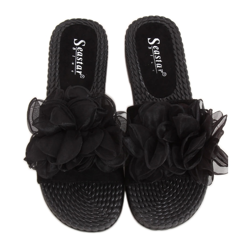 Black women's black slippers YQ227 Black