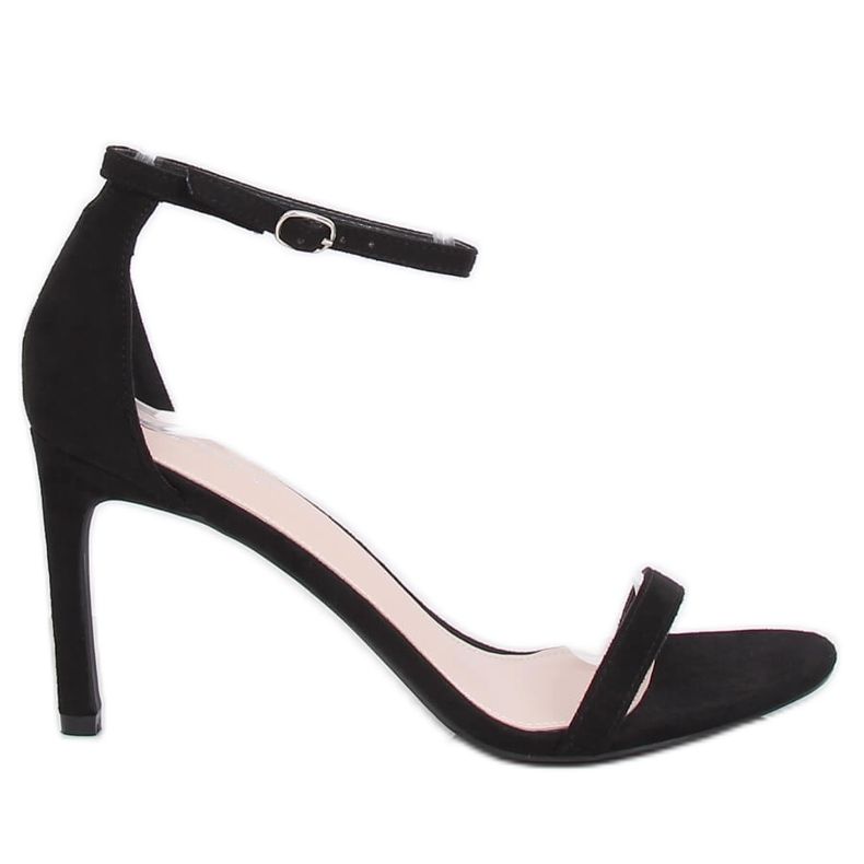 Black sandals on a high heel NF-31P Black