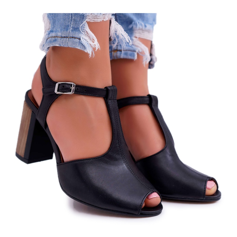 Leather Women Sandals Maciejka Black 04117 Leather Women Sandals Maciejka Black 04117