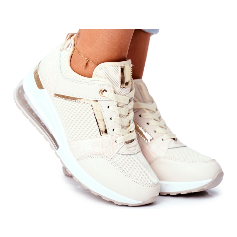 ADY Women's Sport Sneakers Beige Sparks