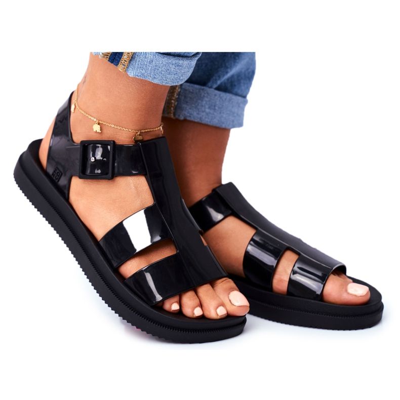 Women's fragrant rubber sandals ZAXY Black FF285024