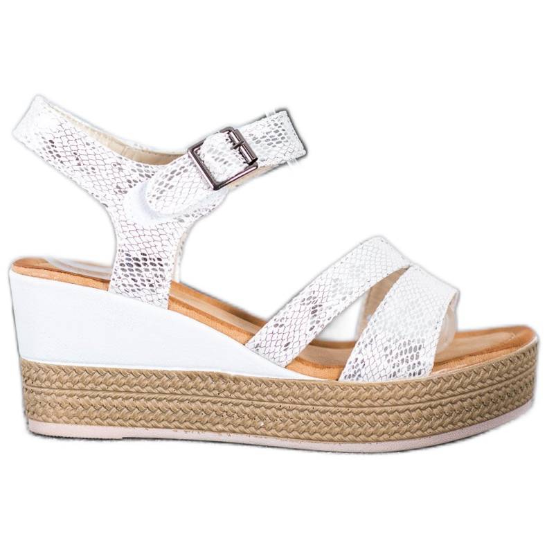 Sea Elves Comfortable Sandals white grey