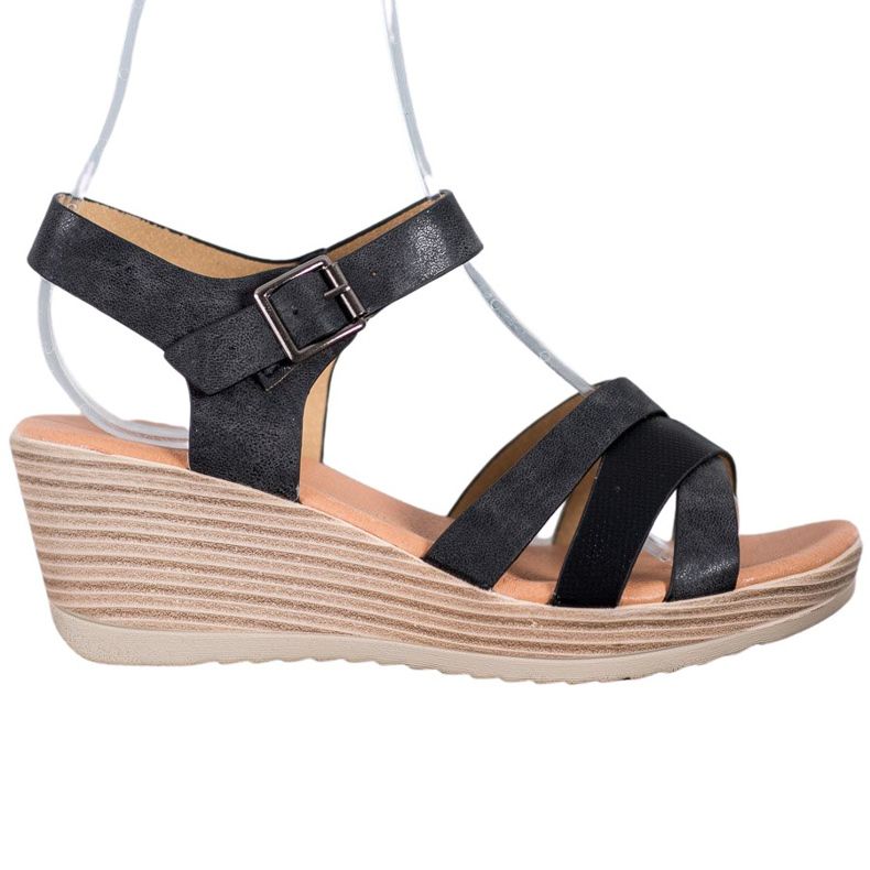 Sea Elves Light Sandals Made Of Eco Leather black