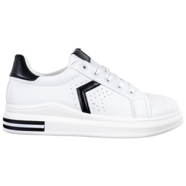 SHELOVET Sport shoes made of eco leather white SHELOVET Sport shoes made of eco leather white