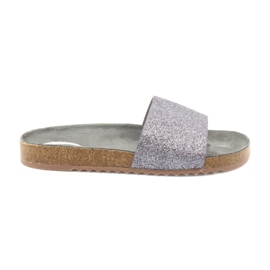 Filippo Silver profiled women's flip flops DK1373/20 grey