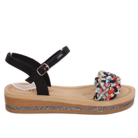 Black women's sandals CK151P Black