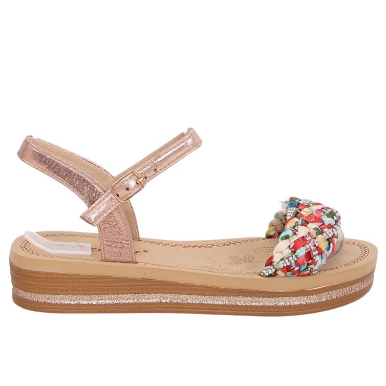 Champagne women's sandals CK151P Champagne pink
