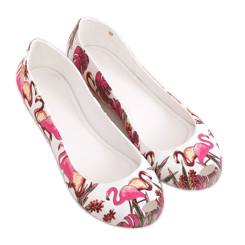 Meliski with white flamingos CK85 White multicolored