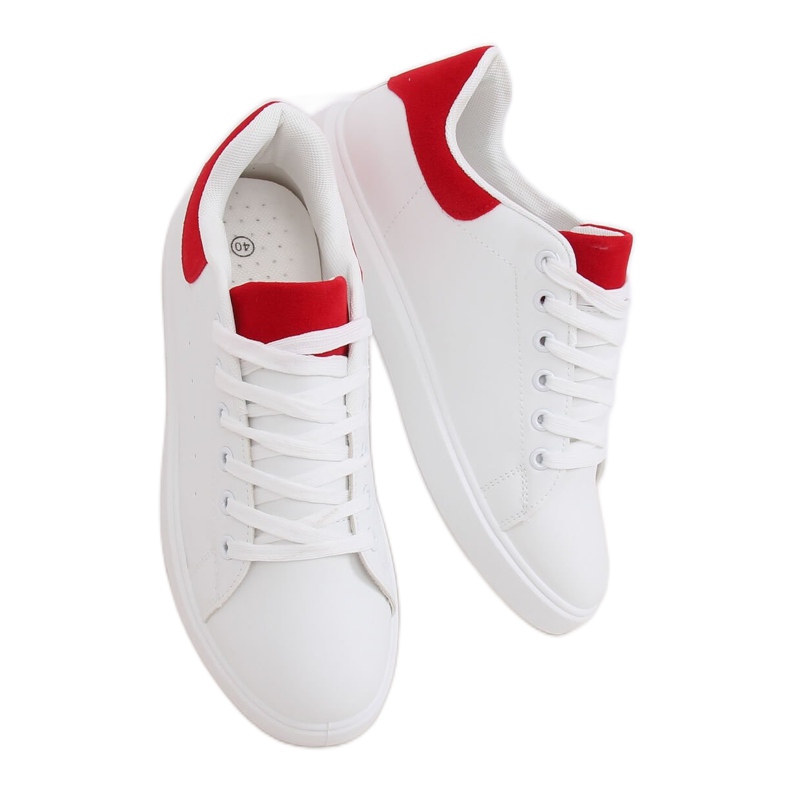White women's sneakers LA85P Red White women's sneakers LA85P Red