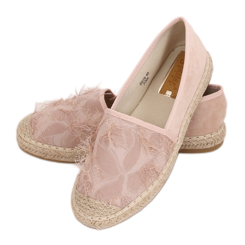 Pink BB29 Pink espadrilles for women