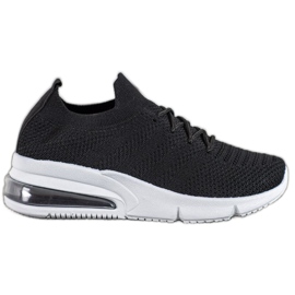 SHELOVET Textile Black Sneakers